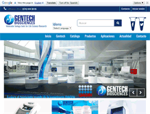 Tablet Screenshot of gentechbio.com
